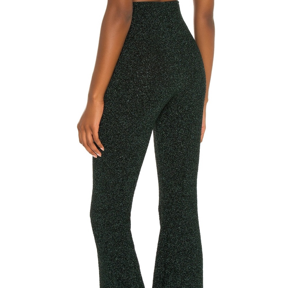 Show Me Your MuMu Glittering emerald Flare Pants